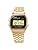 Casio A159WGEA-1 Standard Digital Quartz Watch, Free sliding clasp Gold A159WGEA-1, Bracelet Type