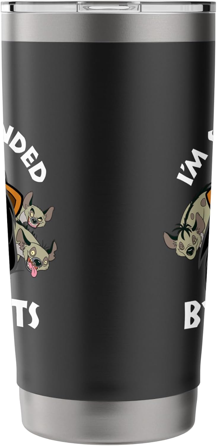 Disney Vaso aislado de acero inoxidable The Lion King Scar Surrounded By Idiots