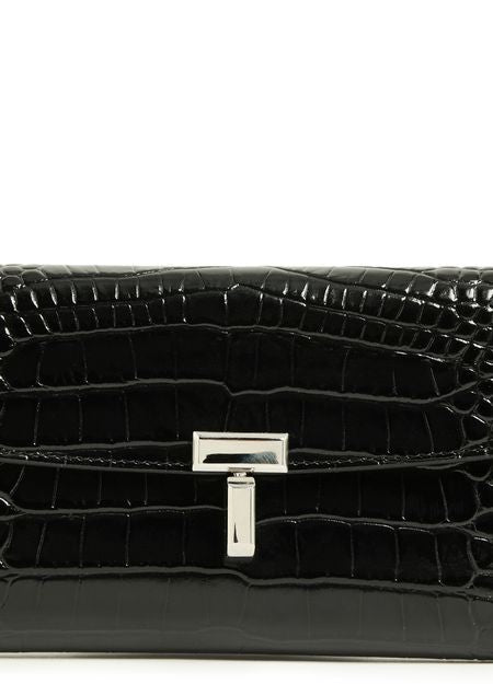 TOTEME T-Lock croco-embossed leather wallet - Image 4