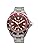 Seiko Prospex Mechanical Wristwatch, Made in Japan, Samurai Diver's Diver's SRPL11 Men's Wristwatch, Burgundy, Overseas Model, red (burgundy), Bracelet Type
