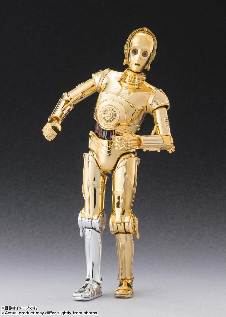 BANDAI SPIRITS S.H. Figuarts Star Wars C-3PO Classic Ver., Approx. 6.1 inches (155 mm), ABS & PVC Pre-painted Action Figure