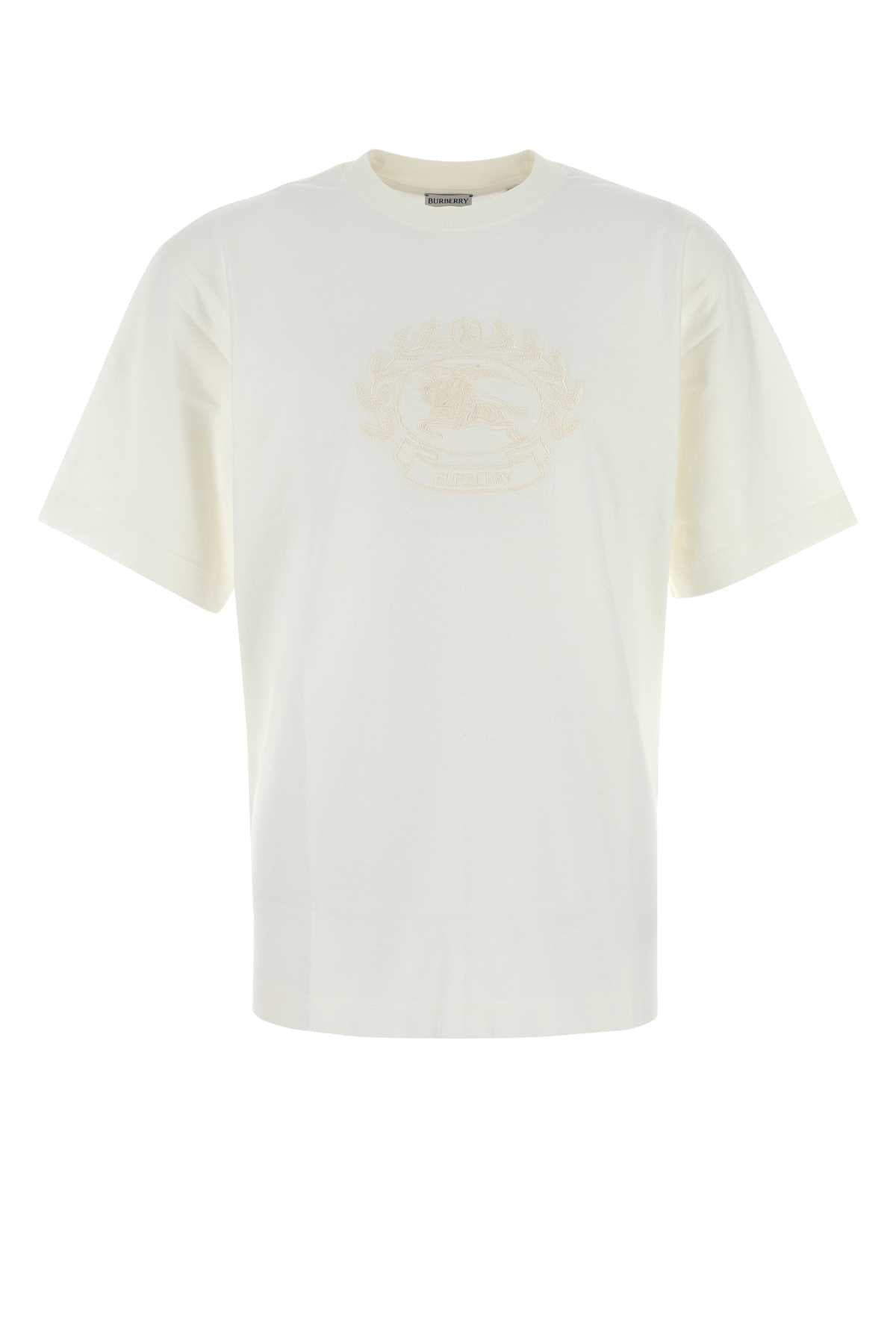 Burberry バーバリーホワイトコットンTシャツ - Image 4