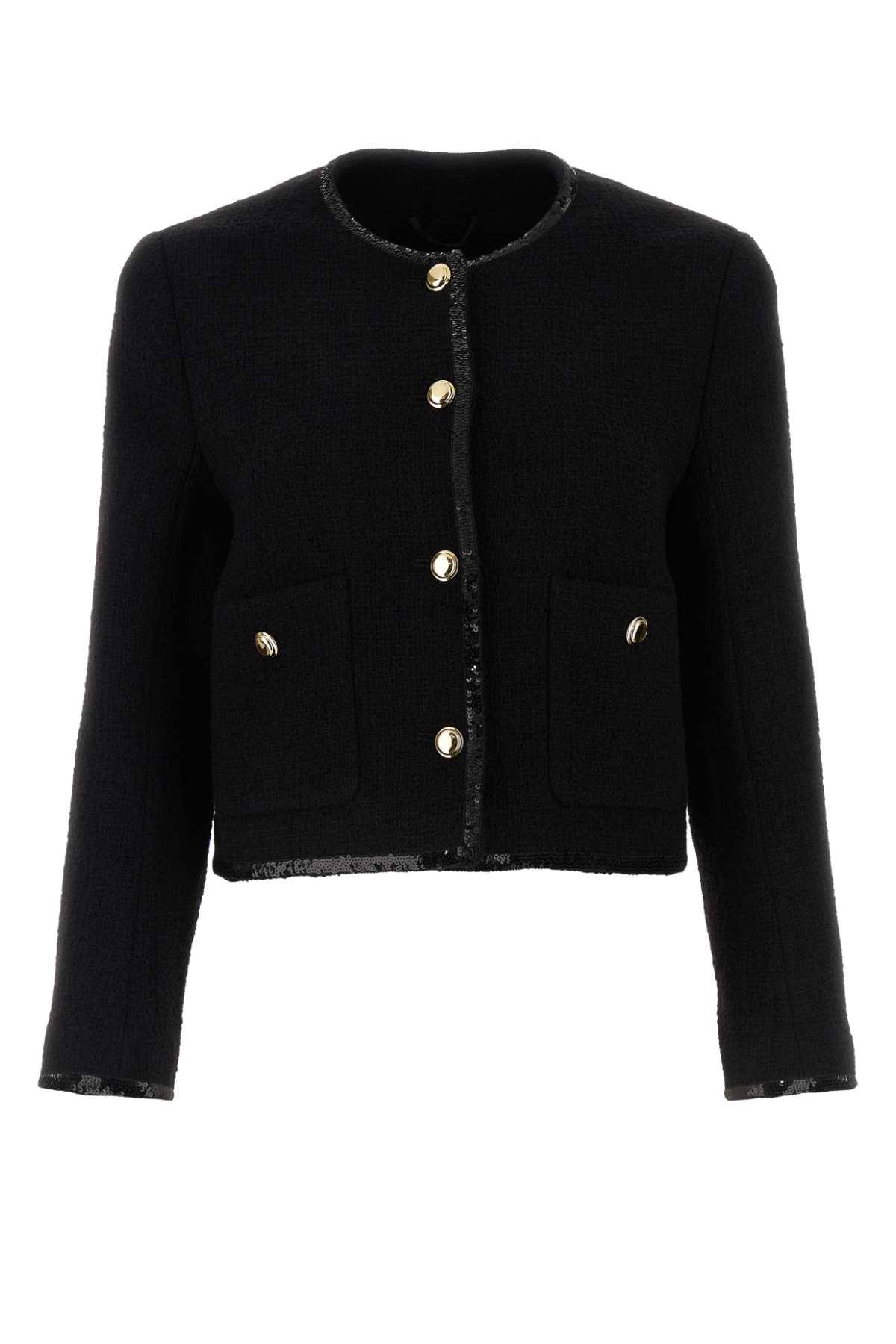 Miu Miu Miu Black Tweed Blazer - Image 4