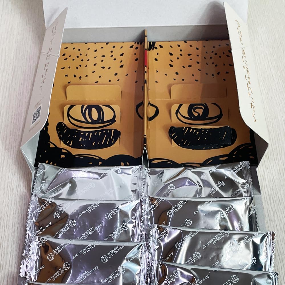 Kuba-Kabaya Candy, Cookies, Bakery, Okinawa Souvenir, Marriage Hiraji Hiraji Series, White Dark People, Langdosha, Pack of 8