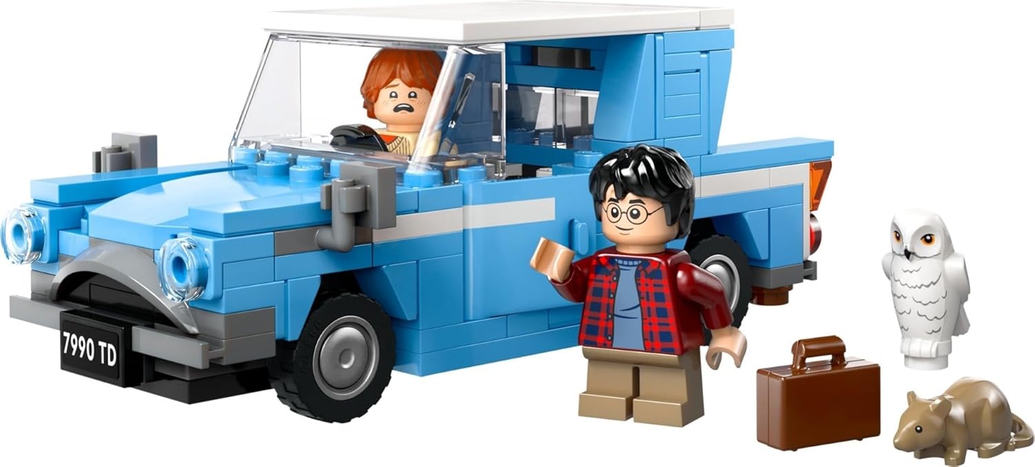 LEGO Harry Potter Flying Ford Anglia Toy Gift for Birthday, Blocks, Boys, Girls, Children, 7, 8, 9 Years, Elementary School Students, Harry Potter Merchandise 76424