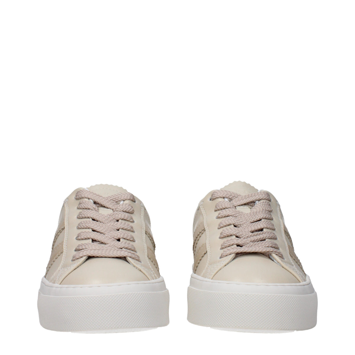 Moncler Moncler Sneakers Monaco2女性革ベージュ - Image 4