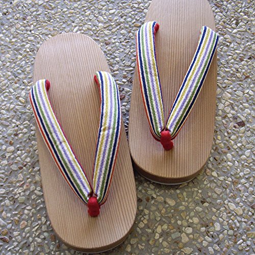 300 Years of Tradition Connected by Craftsmen Kiso Geta, Women's, Striped Pattern, Traditional Crafts, Made in Japan