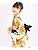 Kyoetsu Yukata Robe Set, Unbleached, Alternating Weaves, 2/4-Piece Set (Yukata, Waistband, Waist Cords), Junior Girls, H
