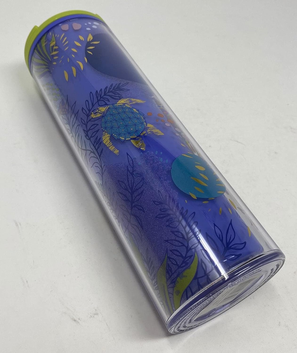 Starbucks Hawaii Collection - Vaso de luna de tortuga marina azul de 16 onzas