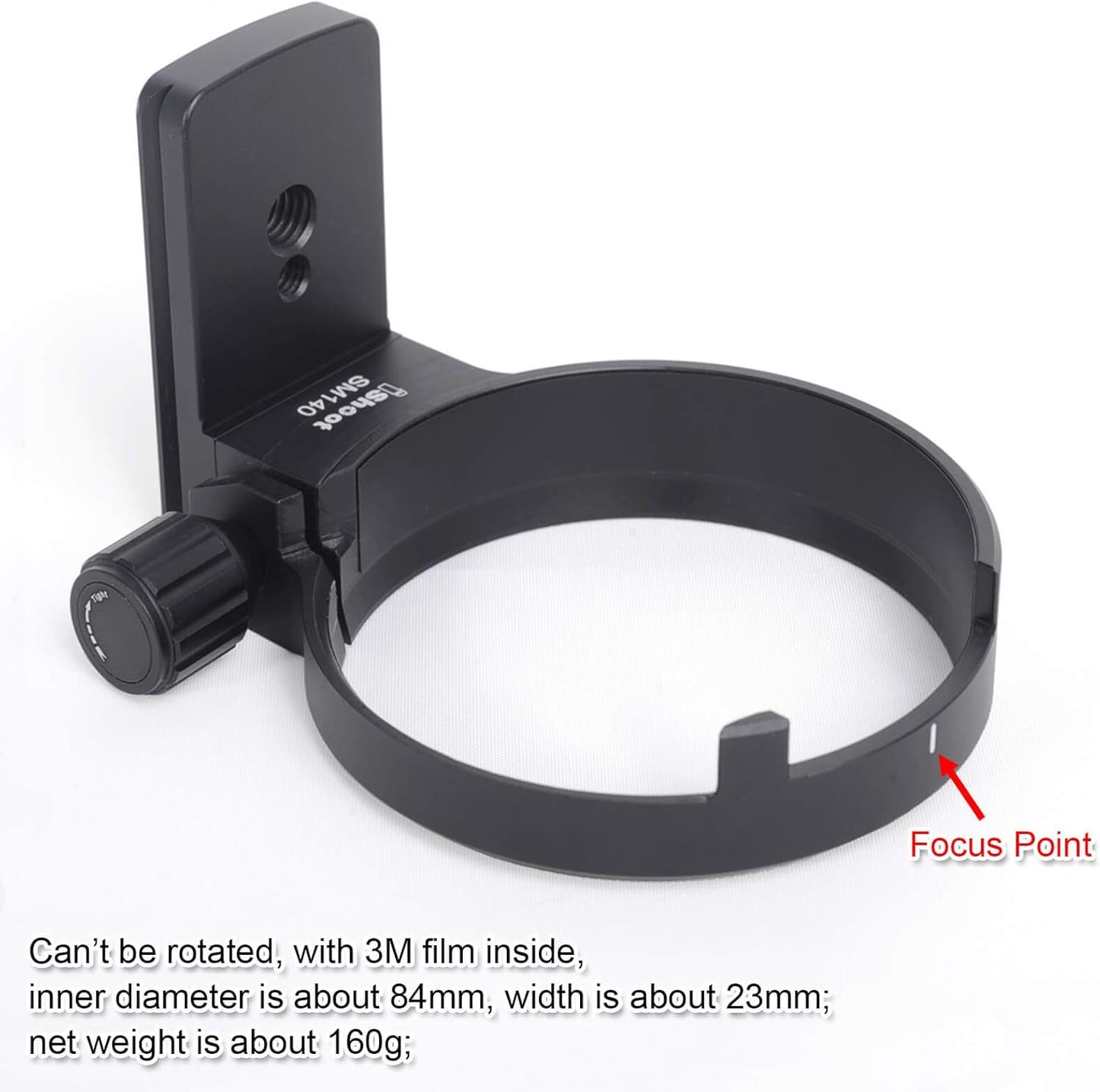 iShoot Ring Tripod Mount, Lens Support Collar, Tripod Mount Ring for Sigma 100-400mm f/5-6.3 DG OS HSM Contemporary Lens (for Canon EF Nikon F Mount), with Quick Release Plate, Fits ARCA-SWISS, KIRK,