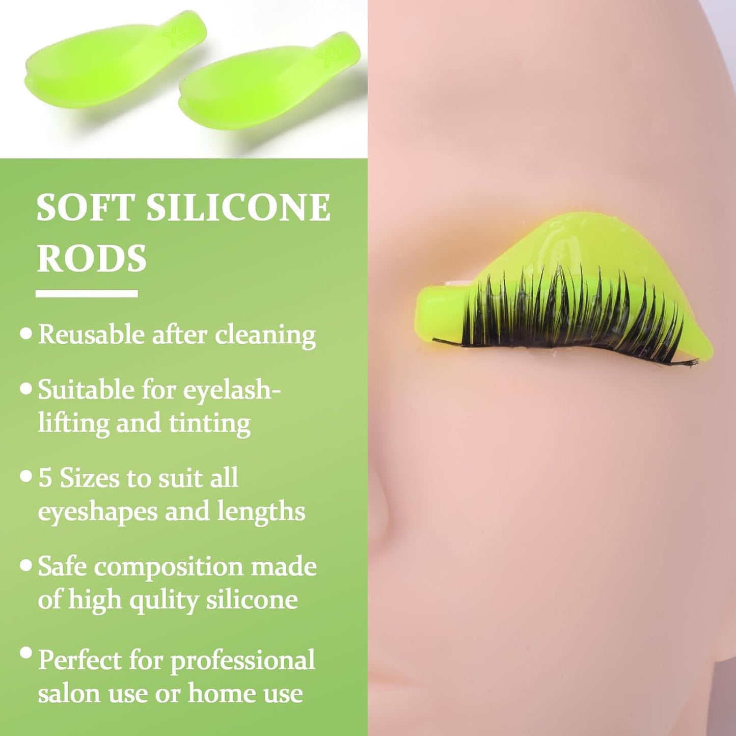 UAKEREDプロ向け まつ毛エクステンション ツールフルセットシリカゲルまつげカールセット5号Yブラシまつげリフトパッド接ぎ木まつげリフトカーラーリングまつげエクステンション用品繰り返し使用可能