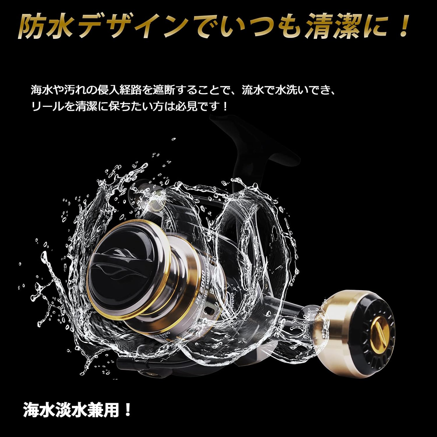 SHADDOCK Spinning Reel, Saltwater Fishing, 2000, 3000, 4000, 5000, 6000, 7000, Far Throw Reel, Bus, Sea Bass, Jigging, Perfect for Beginners, All Metal, 12BB, 5.2:1, Shockproof, Maximum Drag Force,