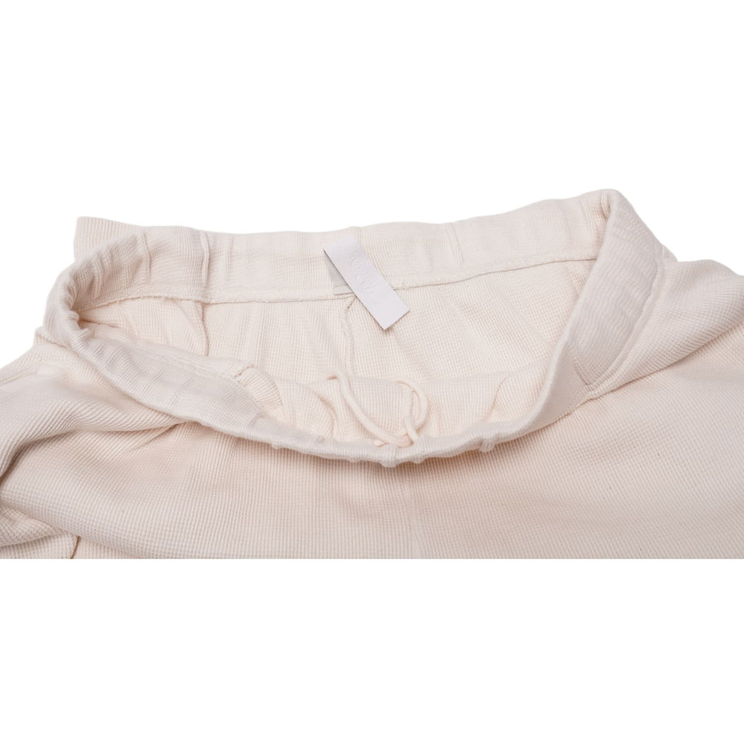 CHROME HEARTS 'CREAM' WAFFLE THERMAL PANTS