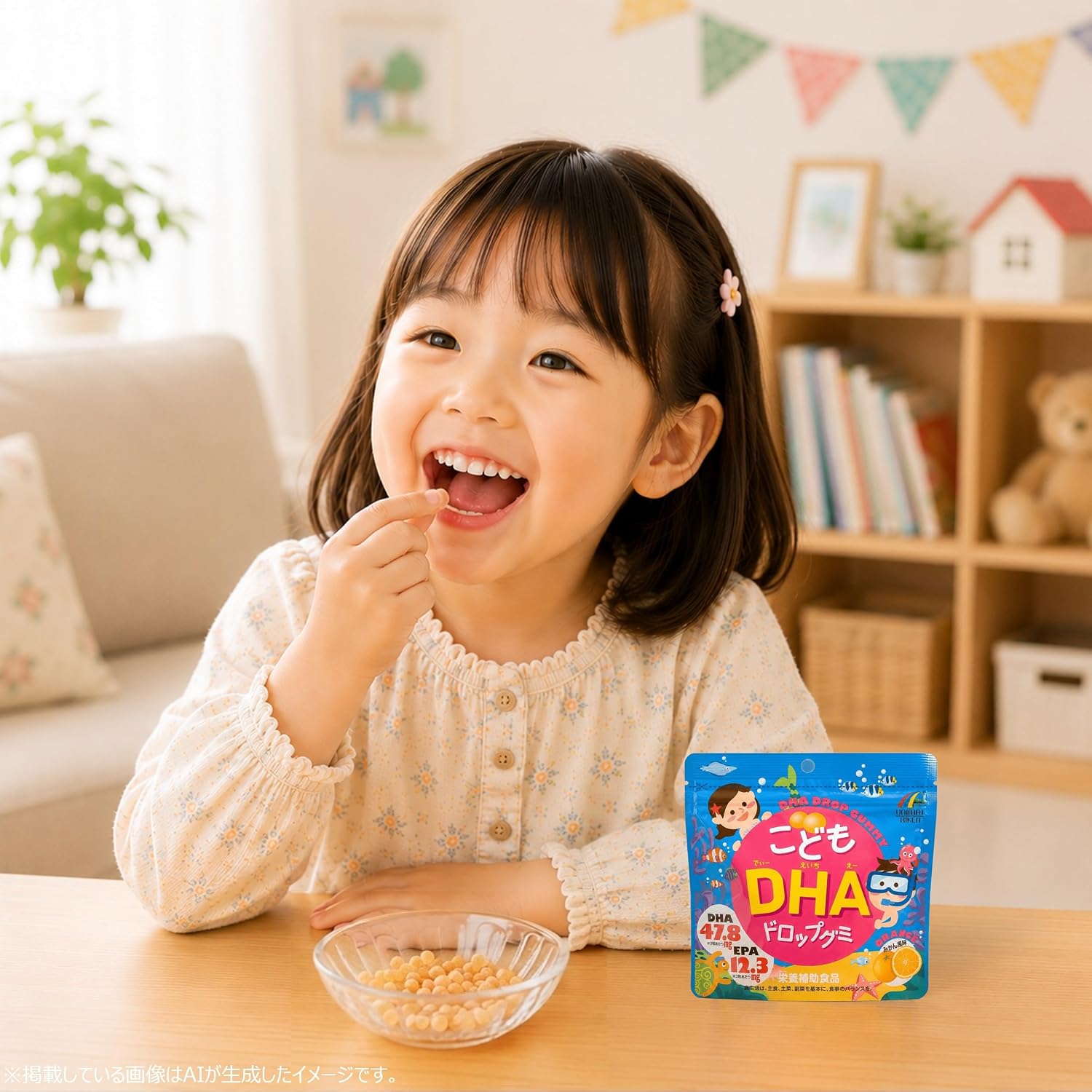Unimat Riken Children's DHA Drop Gummies, 90 pieces