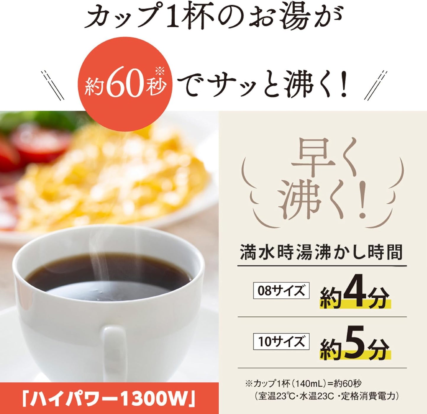 【Exclusive】Zojirushi Electric Kettle 0.8L Compact Safety Design Spill Prevention Dust Block Soft Black CK-DC08AM-BM