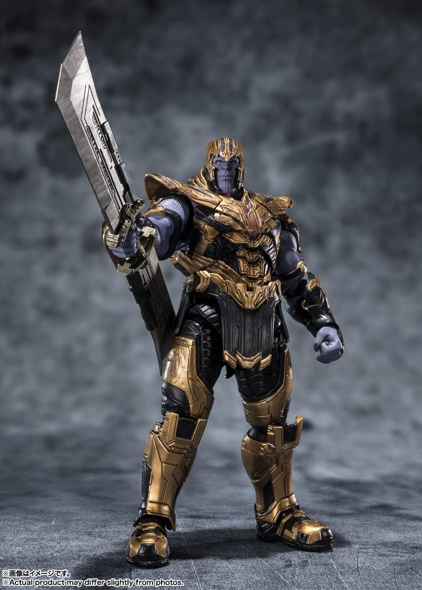 BANDAI SPIRITS S.H. Figuarts Avengers End Game Thanos - FIVE YEARS LATER ~ 2023 EDITION - (THE INFINITY SAGA) Approx. 7.7 inches (195 mm), PVC & ABS, Pre-painted Action Figure