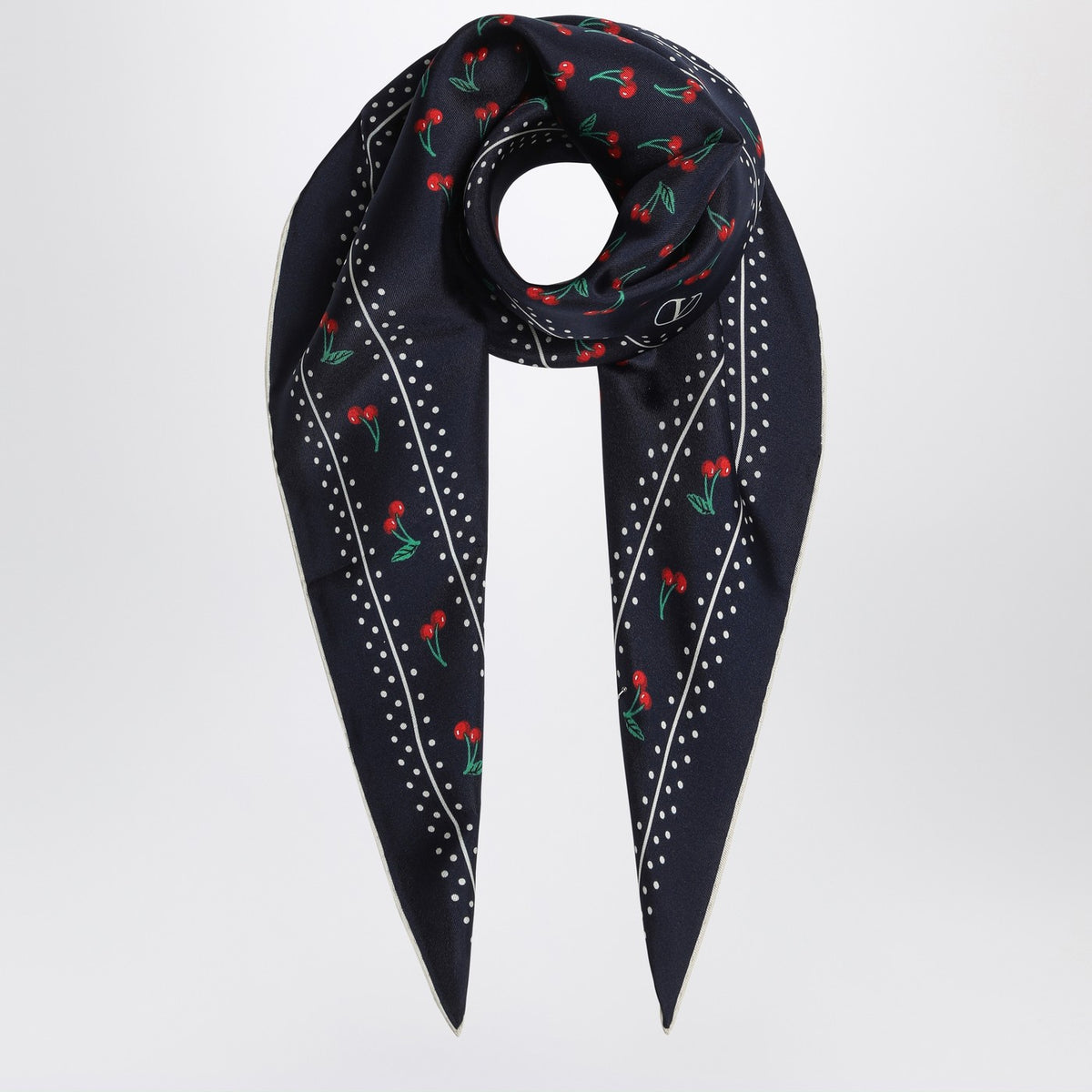 Valentino ヴァレンティーノガラヴァニチェリーフィクションシルクスカーフ - Image 4
