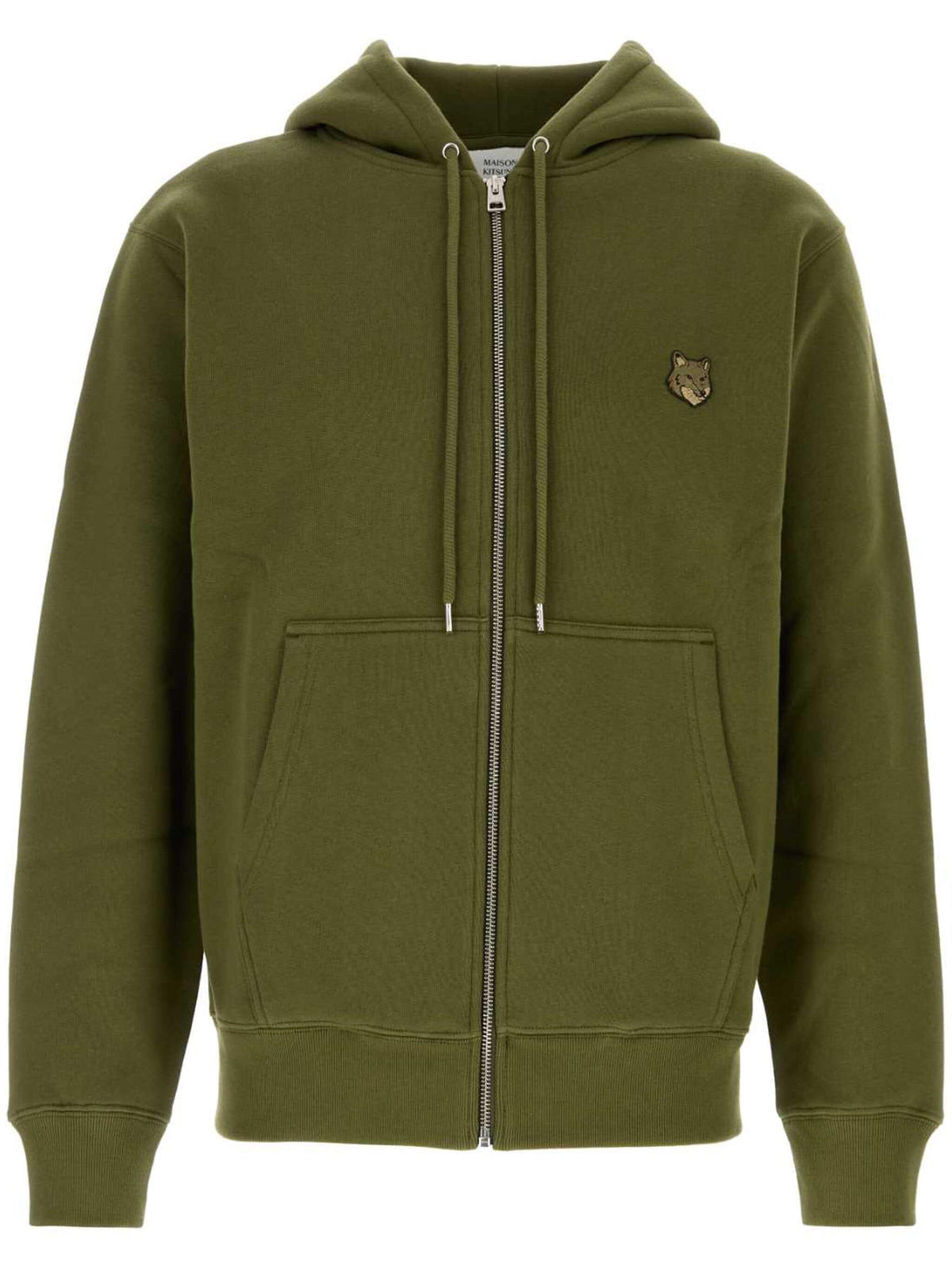 Maison MaisonKitsunéBoldFox Head Patch Comfort Zipped Phoodie - Image 4