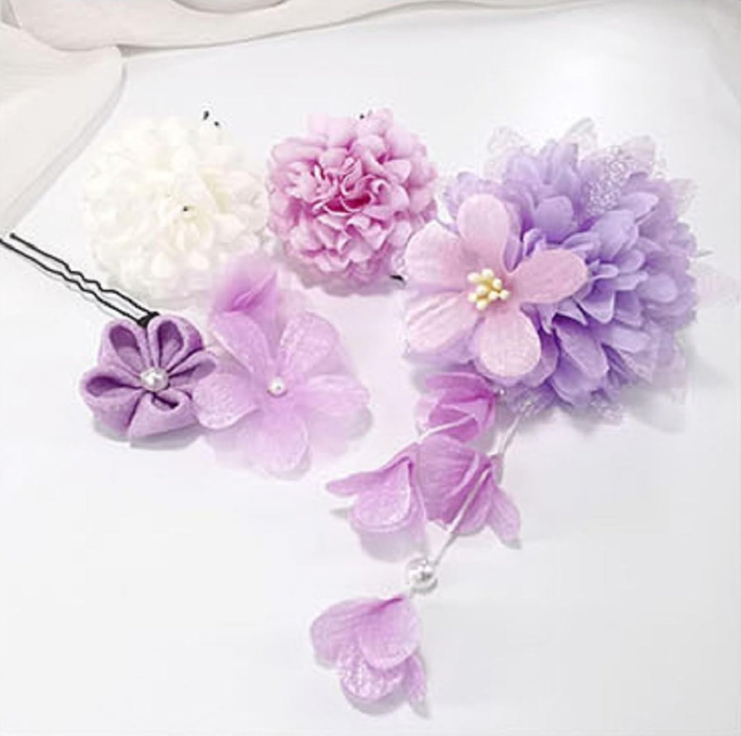 Coming-of-age Ceremony, Japanese Style, Yukata, Popular, Graduation Ceremony, Wedding, Shichi-Go-San Party, Thank You Party, New Year, Fireworks Display, Flowers, Dry Flowers, Hair Clip, Hair