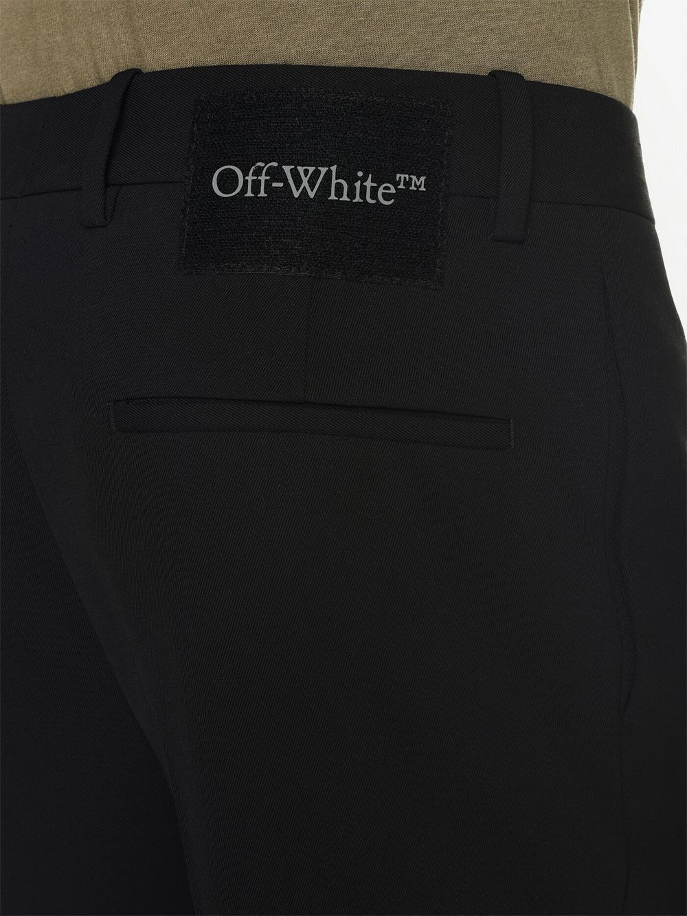 Off Off White Wool Skinny Trousers - Image 4