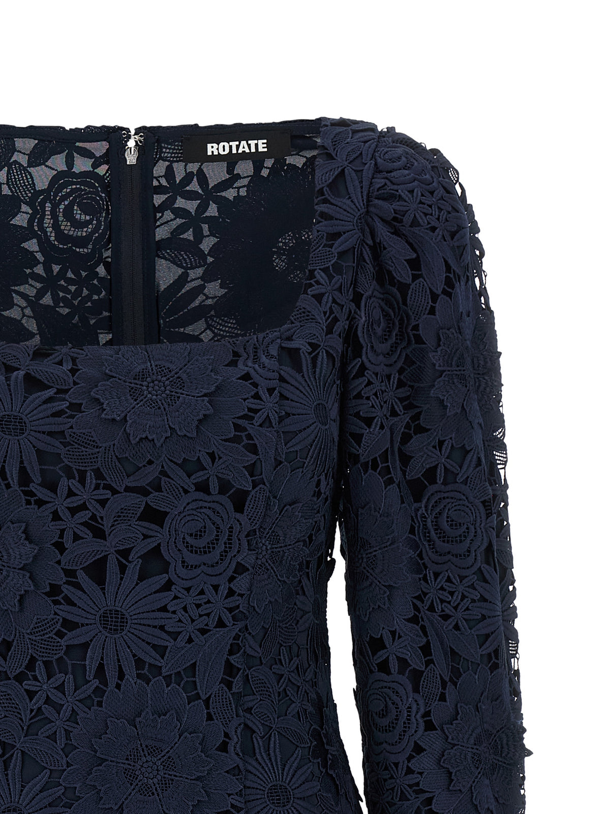 Rotate Rotate Birger Christensen '3 D Lace LS Mini'ドレス - Image 4