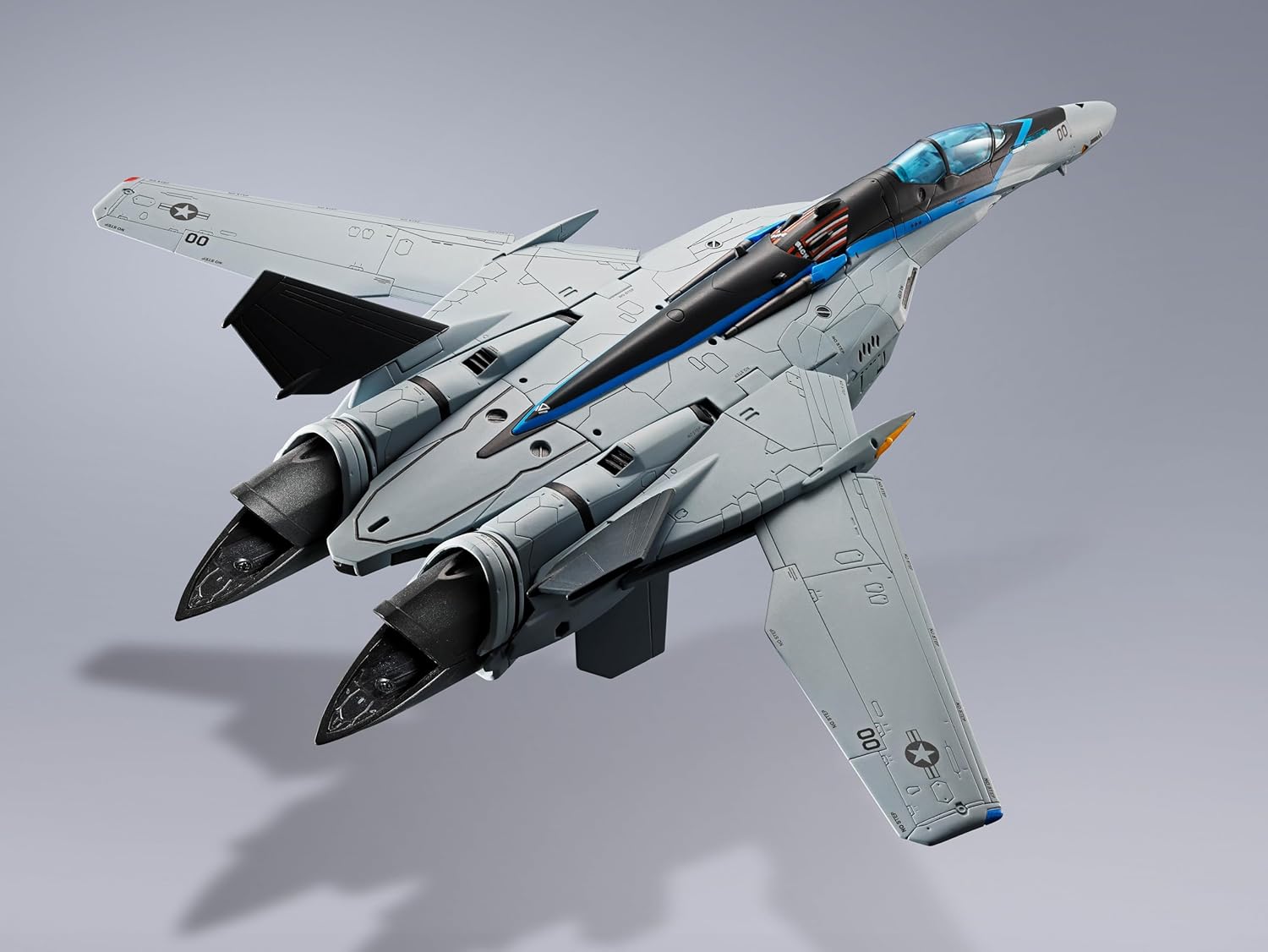 Tamashi Nations DX Chogokin Macross F VF-25 Messiah Valkyrie Top Gun Maverick Version, Approx. 9.8 inches (250 mm), ABS & Die-Cast & PVC Pre-Painted Action Figure