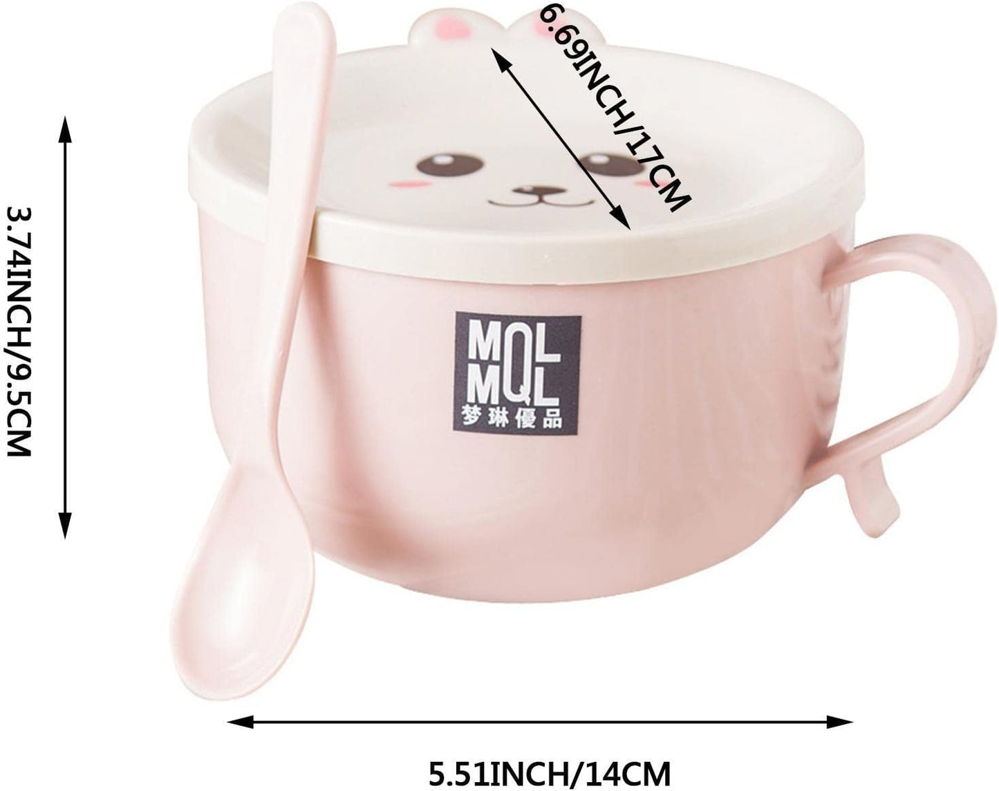 Ramen bowl with lid, cute cat instant ramen bowl, ramen bowl with chopsticks and spoon, ramen rice cooker soup bowl, salad bowl, cereal bowl, pasta bowl, dessert bowl with handle, udon, soba,