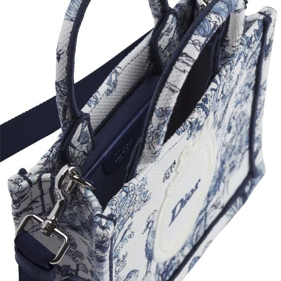 Mini Dior Book Tote with Strap - Image 4