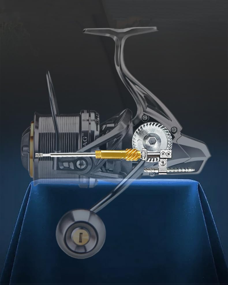 大型 スピニングリール 8000番 10000番 12000番 大物 ねじ込み式 オフショア ハイパフォーマンス 釣りリール フィッシング リール 遠投 釣り ドラグ力20KG [並行輸入品]