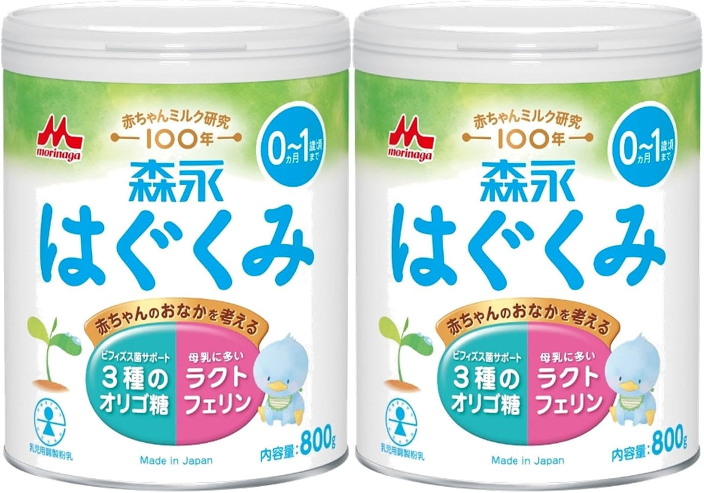 Morinaga Follow-up Milk, Chill Mill, 28.7 oz (800 g) x 2 Cans Pack, (1 - 3 Years Old (Can Be Used Even After 9 Months), Powdered Milk, Bifidobacteria, Oligosaccharide, Lactoferrin, (