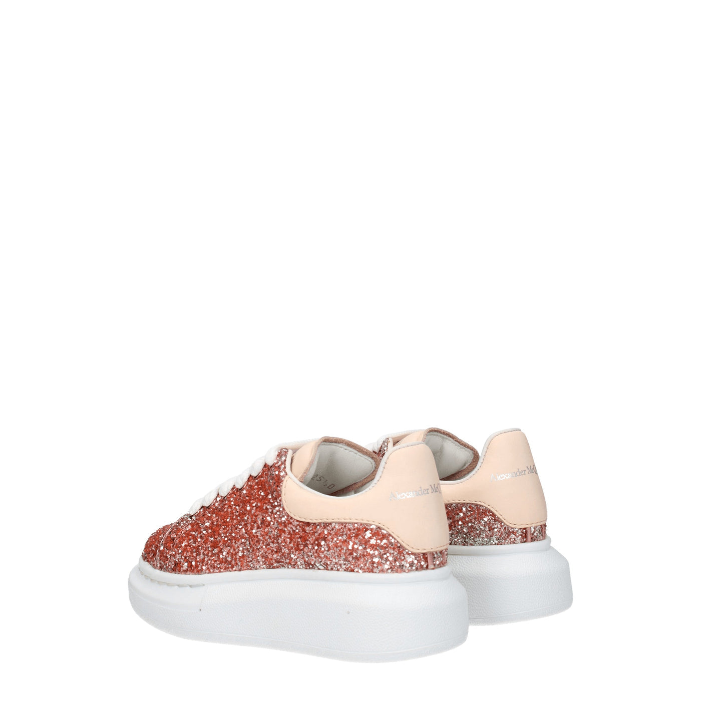 Alexander McQueen アレクサンダーマックイーンギフトのアイデアスニーカーキッズレディスキラキラピンク/ゴールドピンク - Image 4