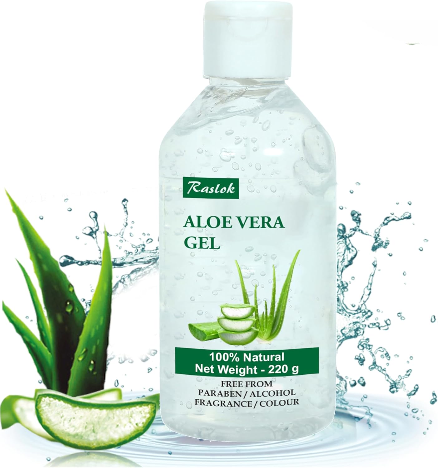 Aloe Vera Gel | 100% Pure Natural Aloe Gel For Moisturizing Face Skin & Hair Care,Durable Moisturizing Hydrating Soothing, Non-Sticky (7.76 OZ)