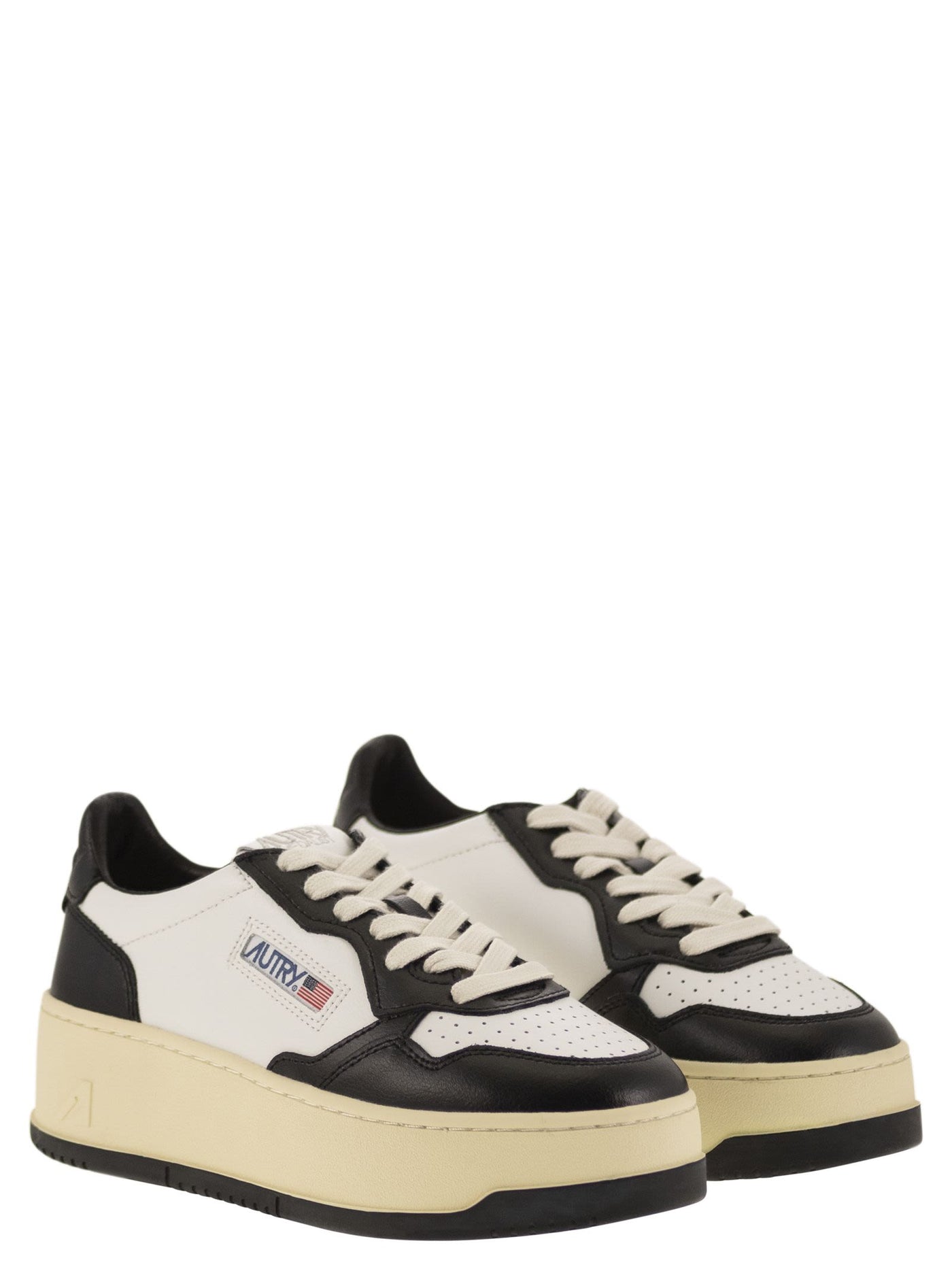 Autry Medalist Platform Leather Trainers - Image 4