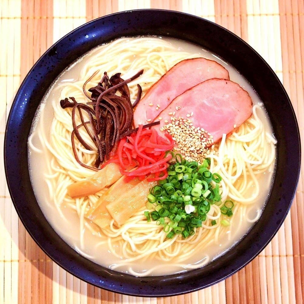Hakata Tonkotsu Ramen (6 Servings) Local Pork Bone Trial Set [Dry Noodles, Soup, Gift, Present, Premium, Emergency Food, Preserved Food, Year-End Gift, Summer Gift, Instant ramen noodle]