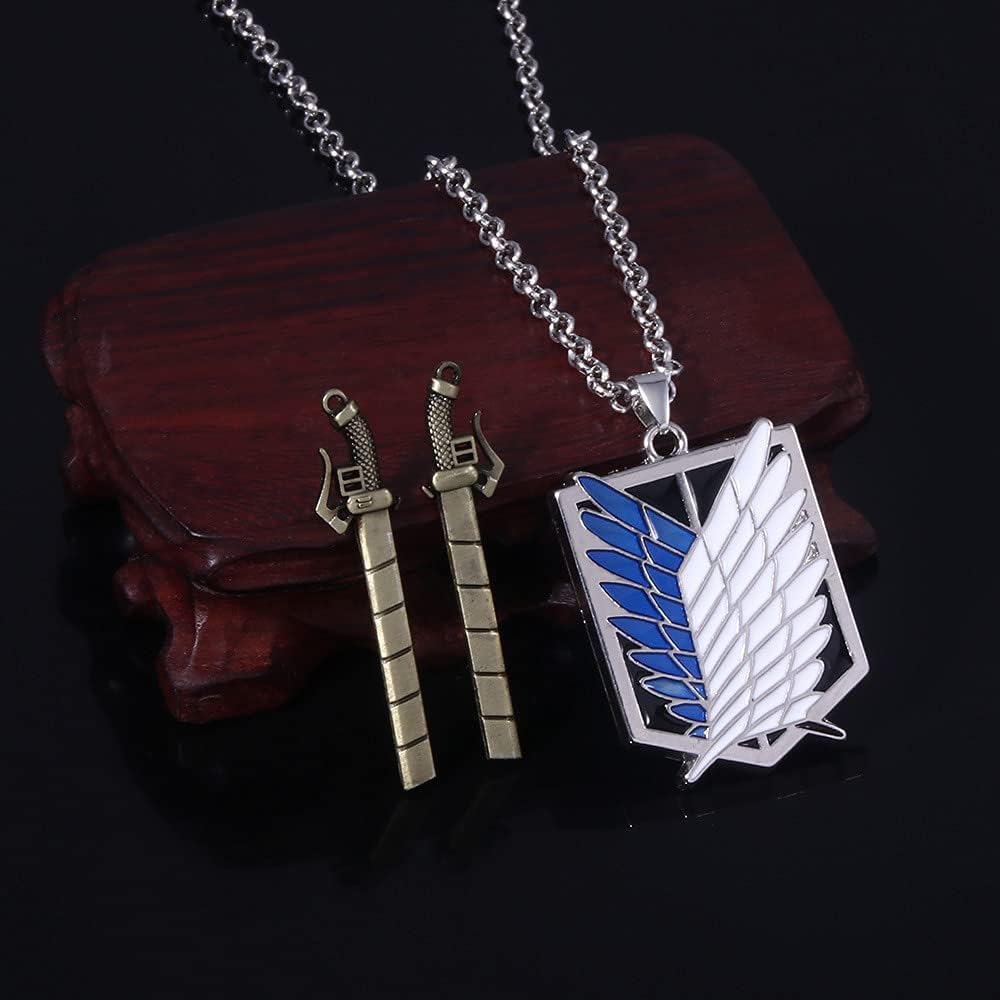 Sizuuenn Attack on Titan Investigation Corps Necklace, Cosplay, Anime, Accessories, Goods, School Festivals, Cultural Festivals, Festivals, Halloween, Event Props, Photography/Souvenir, Present