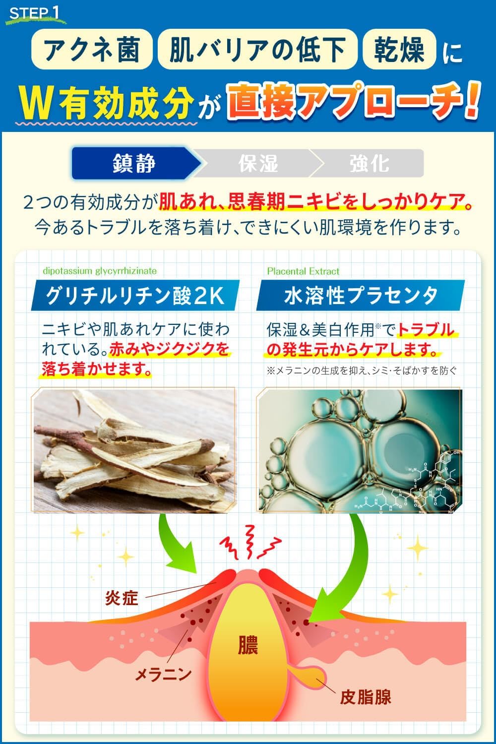 Medicated Acne Care Gel, Acne Care, Adolescent, Acne Scars, Acne Care, Back Acne, Comede, Rough Skin, Sensitive Skin, Moisturizing, Additive-Free, Made in Japan, Quasi-Drug, 1.6 oz (45 g)