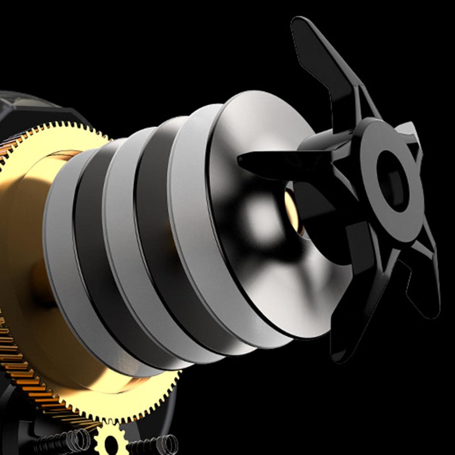 Baitcasting Fishing Reel, Baitcaster - Brake System, 7.2:1 Gear Ratio, 2+1 Stainless Steel Ball Bearings