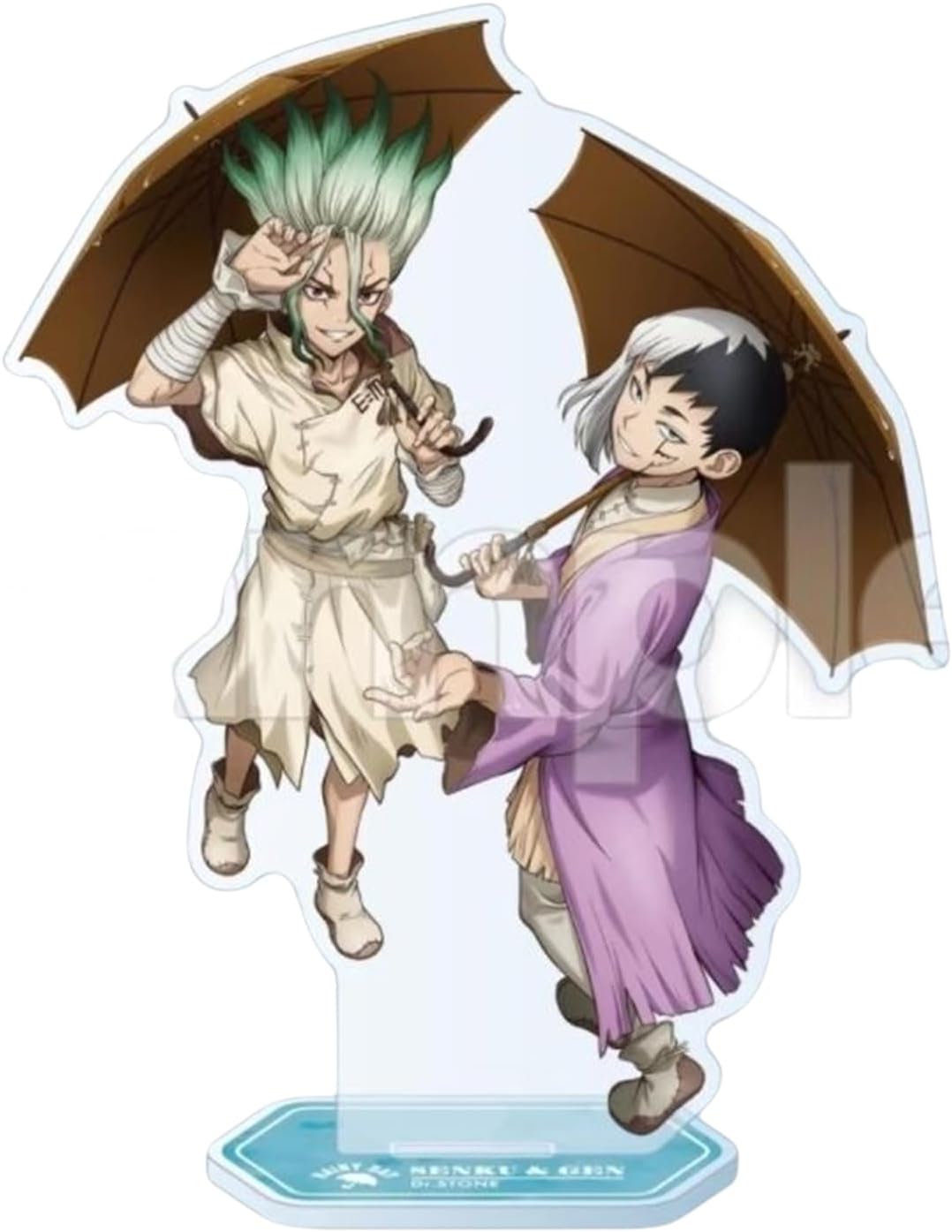 [HESHI] Dr. Stone, Standing Bills, Ishijin Senkuku, Shallow Misty, Dr. Xeno, Stanley, Acrylic, Figurine, Keepsake, Crafts, Room Decoration, Decoration, Stand, Popular Anime, Ornament, Unofficial Anime