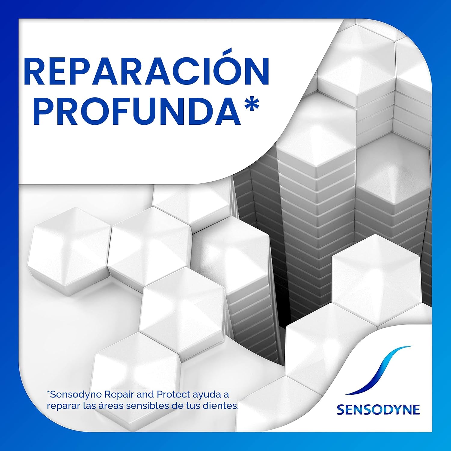 Sensodyne Repair and Protect - Pasta dental blanqueadora para dientes sensibles y prevención de caries, 3.4 onzas (paquete de 2)