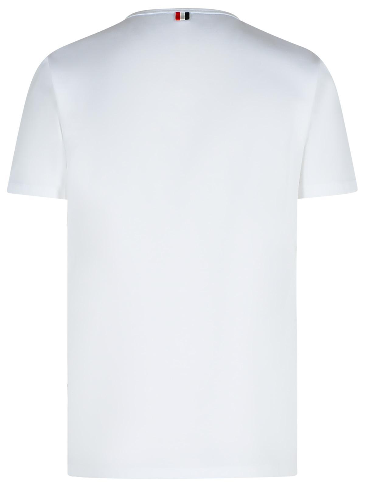 Thom Thom Browne 'Rwb' White Cotton T Shirt - Image 4