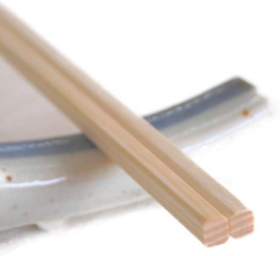 Iwai Sangyo Chopsticks, Made in Japan, Japanese Cypress, Genroku Chopsticks 8.3 inches (21 cm), 100 Pairs, Chopsticks Bag, White Plain, Commercial Use