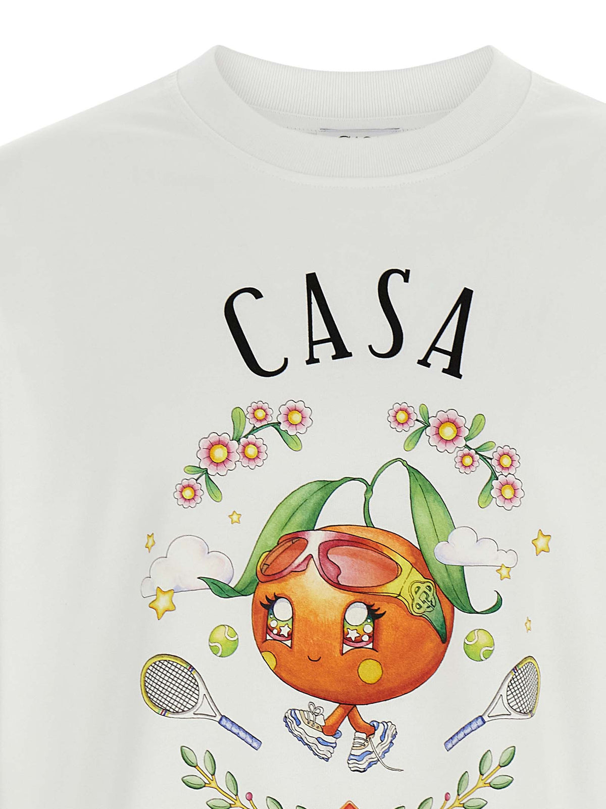 Casablanca カサブランカ 'カサウェイオレンジマスコット' Tシャツ - Image 4