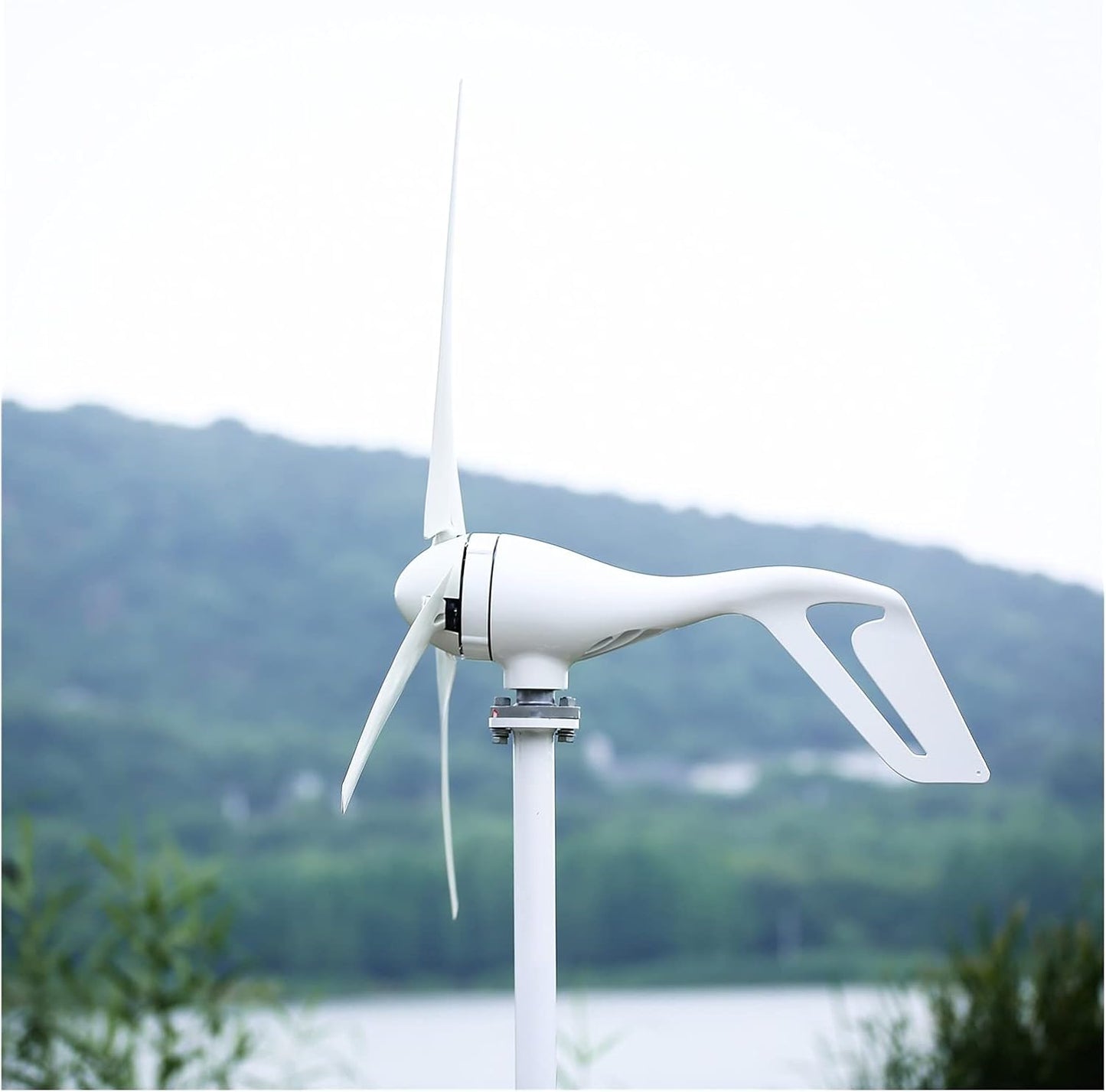 400W AC12 24V 5枚羽根風力発電機(色:3枚羽根仕様:アドバンストコントローラー)