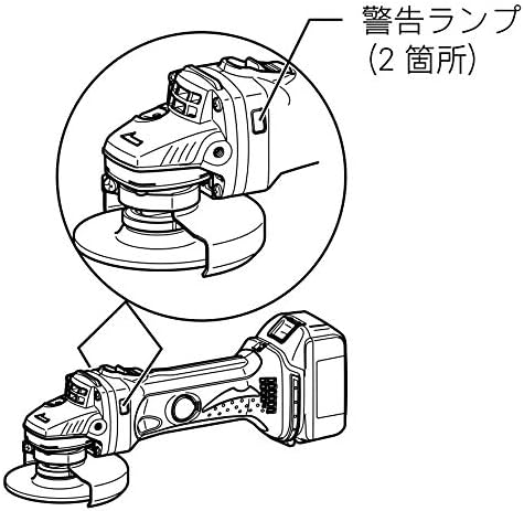 Makita GA402DZ Disc Grinder, 18 V, 3.9 inches (100 mm), Slide Switch Type, Battery Charger Sold Separately