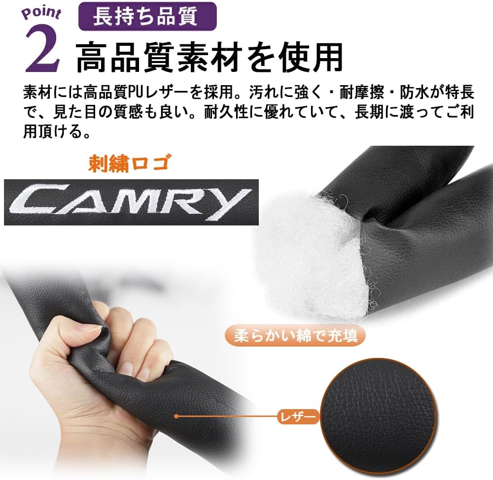 Toyota Camry AX70 Series Seat Gap Cushion, Seat Side Gap Filling, Prevents Small Items from Fall Out, Convenient Goods, Driver Passenger, Interior Design, Set of 2
