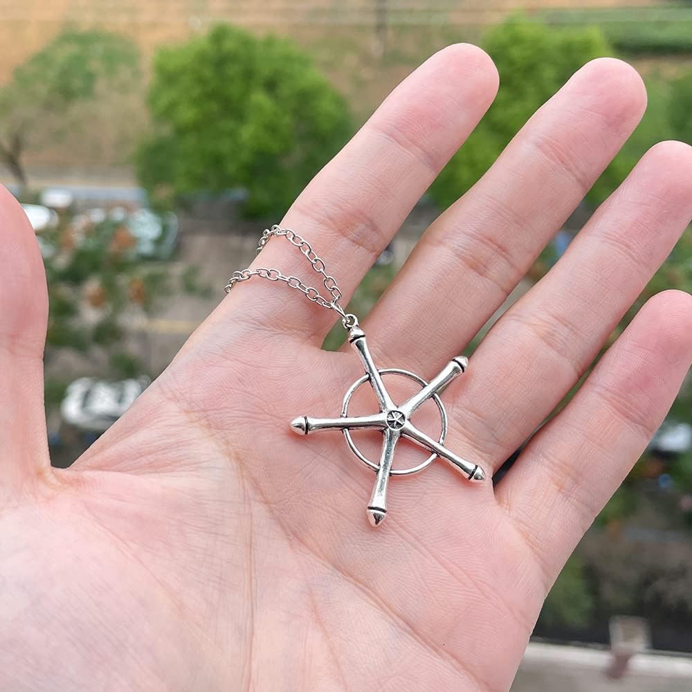 Akixen Bleach Reaper Rinder Ishida Uryu Necklace, Cosplay, Anime Tools, Lightweight, Accessory, Fashion Accessory, Halloween, Christmas Gift