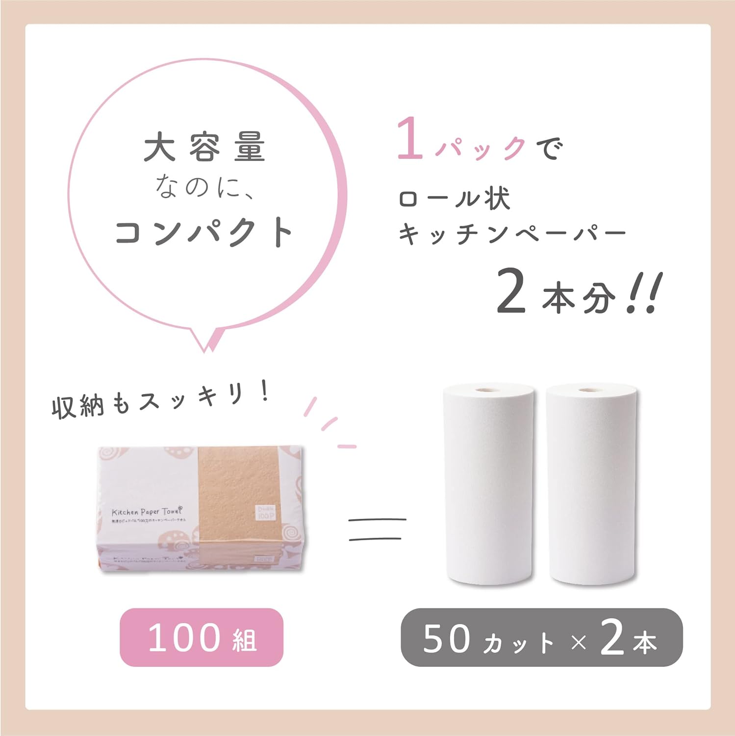 Toyo Unbleached Kitchen Paper, Soft Pop-Up Type, 100 Pairs 2 Ply, 12 Count, Made in Japan