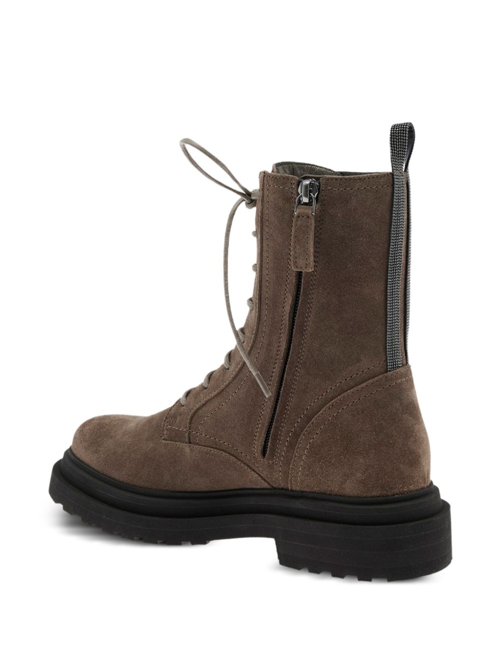 Brunello Cucinelli Suede Combat Boot - Image 4