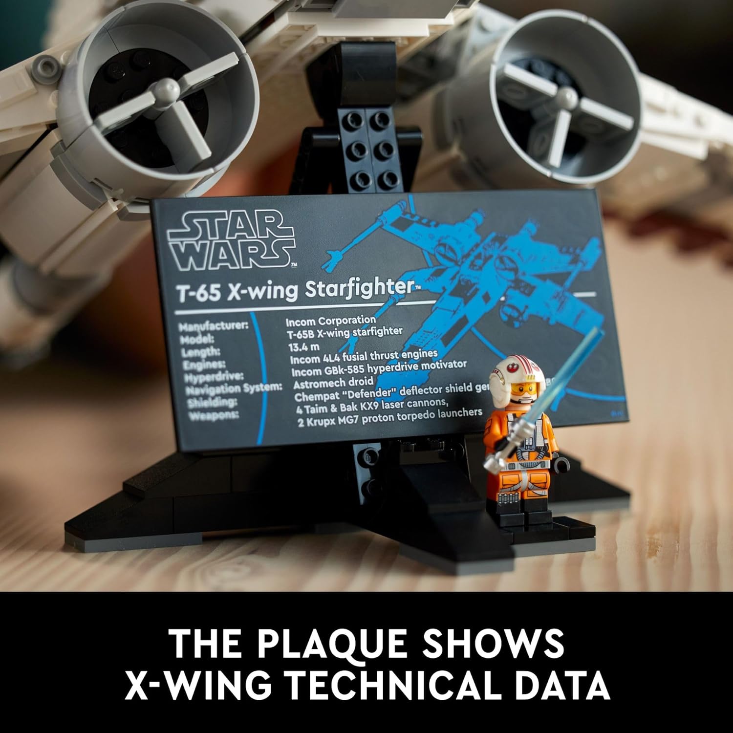 LEGO Star Wars Ultimate Collector Series X-Wing Starfighter Juego de construcción para adultos, Star Wars coleccionable para construir y exhibir con minifigura de Luke Skywalker, divertida idea de