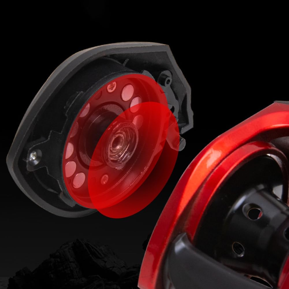 Bait Reel, Left/Right Handle, Maximum Drag Force, 17.7 lbs (8 kg), Gear Ratio, 7.2:1, Lightweight, For Saltwater Fishing, Freshwater Fishing, For Beginners